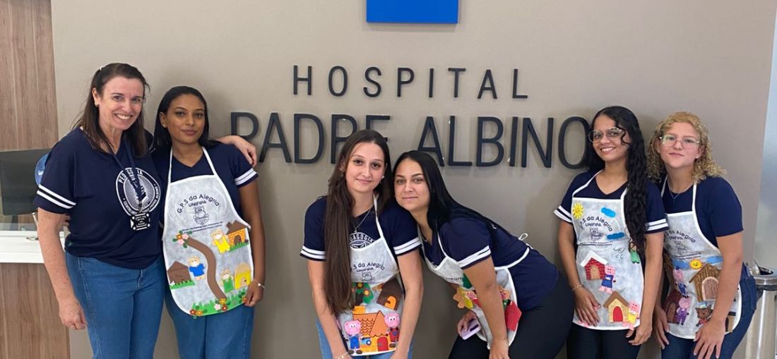 GPS da Alegria da Pedagogia UNIFIPA promove atividades para crianças no Hospital Padre Albino