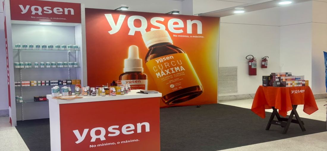 A Yosen esteve entre as marcas expositoras da Experiência em Nutrição Esportiva de Excelência by Andreia Naves | Crédito: Divulgação/Yosen
