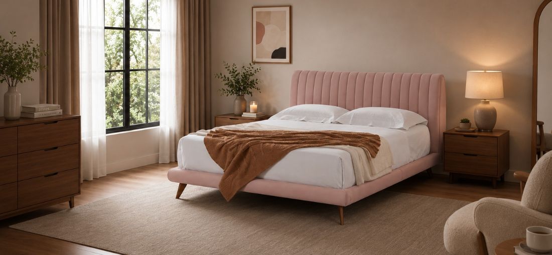 A cama Ananda, da Bell’Arte Dreams, traz gomos verticais em relevo, dando a sensação de movimento | Crédito: Divulgação