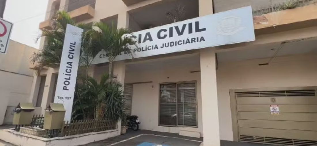 Delegacia de Irapuã (SP) — Foto: João Serantoni/TV TEM 