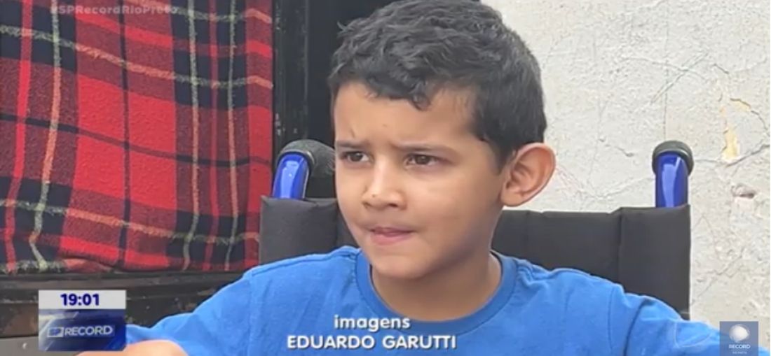 Nathanael, de 7 anos, recebe alta após grave atropelamento em Catanduva